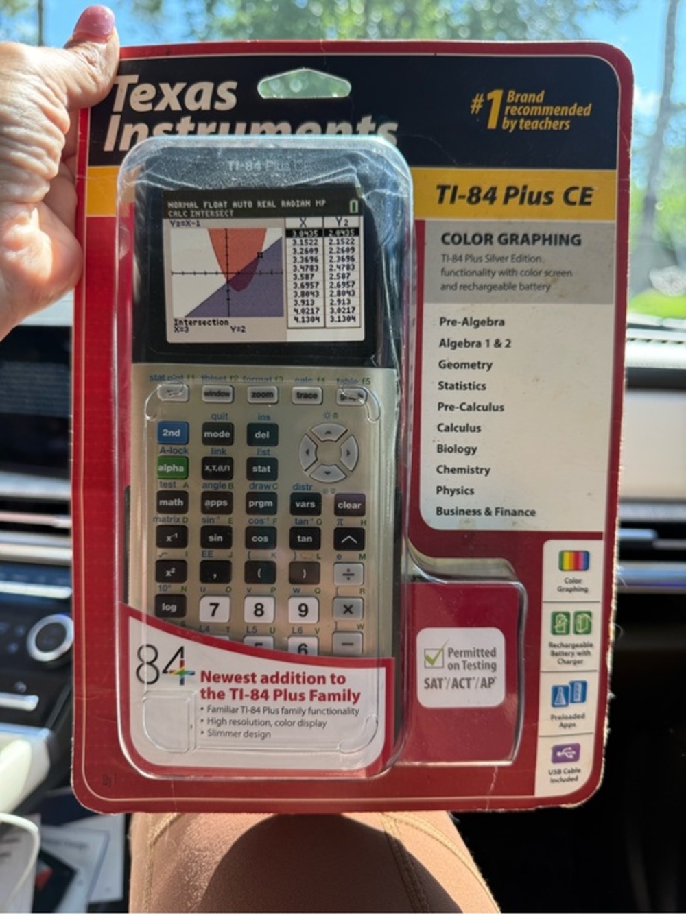 Texas Instruments TI-84 Plus CE Graphing Calculator - Color Graphing Space Gray